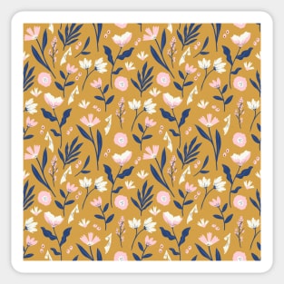 Mustard Floral Sticker